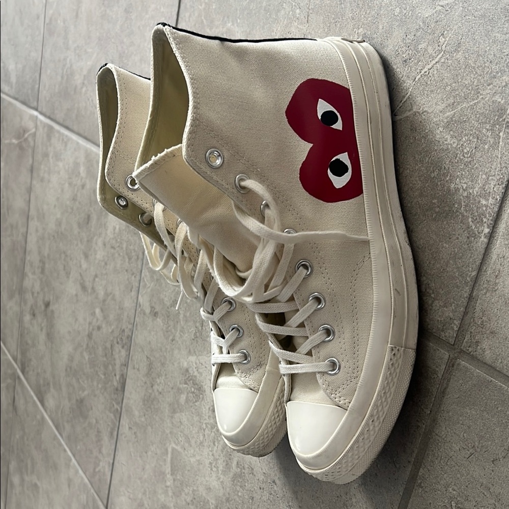 Comme Des Garçon Converse high tops size 10.5